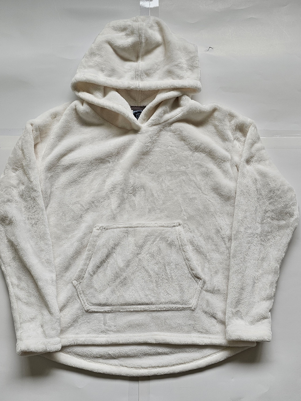 Champion Plush Hooded Pullover in Cream